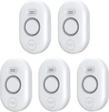 Water Leak Detectors Set 5 Pack, 100dB Alarm, Flood Detection Devices for