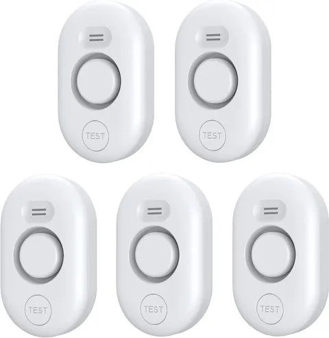 Water Leak Detectors Set 5 Pack, 100dB Alarm, Flood Detection Devices for