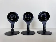Google Nest Cam Indoor Smart Security Camera, 3-Pack, Model NC1104US