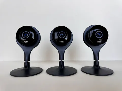 Google Nest Cam Indoor Smart Security Camera, 3-Pack, Model NC1104US