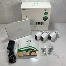 Netgear Arlo 3 Wire Free Security Cameras System VMS3330H-100NAS 4th Generation
