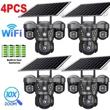 Solar Battery Powered Wireless WiFi Home Security Camera Outdoor CCTV Pan/Tilt