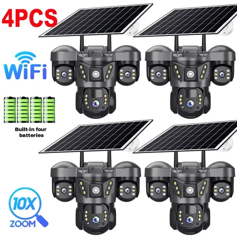 Solar Battery Powered Wireless WiFi Home Security Camera Outdoor CCTV Pan/Tilt