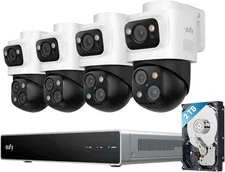 Eufy Security 4K NVR Security Camera System S4 Max, POE Wired, 24/7 Recording, T