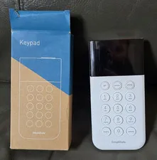 SimpliSafe Home Security System Keypad Remote White Model SSKP3 Tested Works |F2