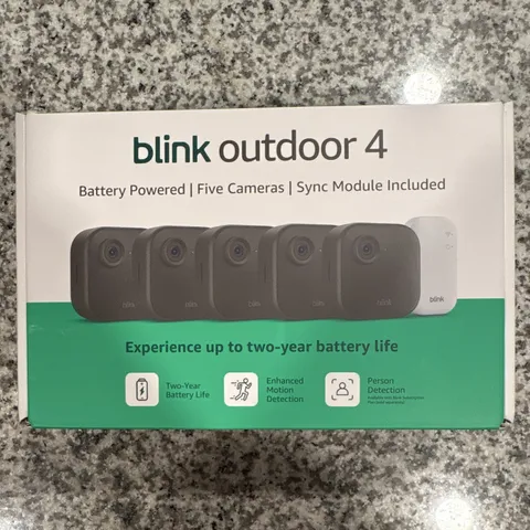 Blink Outdoor 4 Wireless Wi-Fi 1080p 5-Cam Kit w/ Sync Module, Alexa