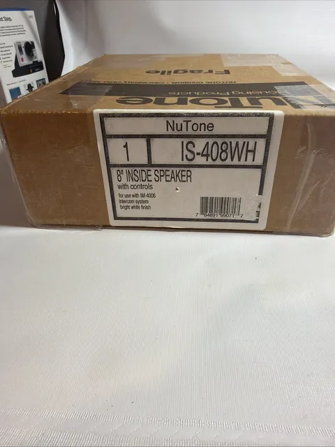 NuTone IS408WH White 8" Indoor Intercom Speaker