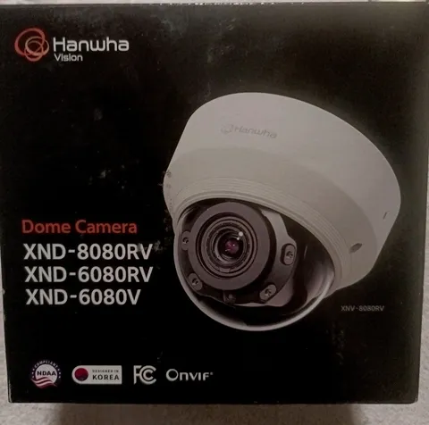 WISENET X Series XND-6080RV Network Dome Camera (New, Genuine)
