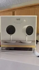 Nest Cam IQ Indoor IP Camera 2-Pack 1080p Wireless Wi-Fi Wall Mount White