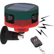 Solar Outdoor Motion Sensor Alarm Upgraded 360° PIR Motion Detector 129db Lou...