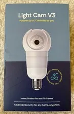 NEW Luna Light Bulb Security Camera V3 Wireless Outdoor Indoor, 360° Pan Tilt