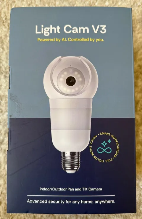NEW Luna Light Bulb Security Camera V3 Wireless Outdoor Indoor, 360° Pan Tilt