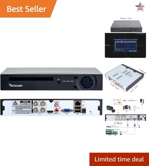 High-Definition 4-Channel Surveillance DVR with Dual-Stream Design and XMEYE App