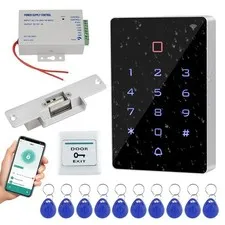WiFi Tuya APP Access Control System Kit RFID Access Control Keypad, 12VDC Pow...