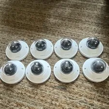 Wisenet QND-6011 Wired Indoor IP Network Dome Cameras Lot of 8 White
