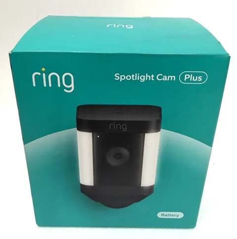 Ring Spotlight Cam Plus Outdoor Battery Smart Security Camera 1080p  Wi-Fi  NEW
