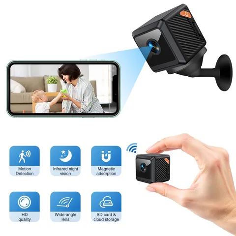 Wireless Wifi Security Camera Indoor/Outdoor,1080P HD Night Vision, Motion Detec