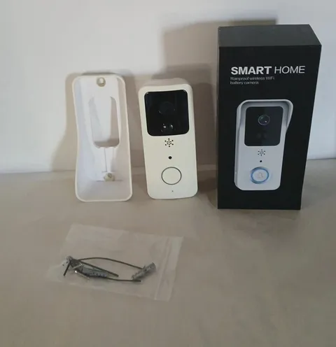 Smart Home Rainproof Wireless Doorbell Wifi Battery Camera In Original Box Works
