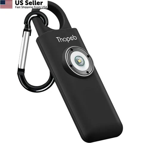 Thopeb–The Original Personal Safety Alarm 3.2*1.5*0.5 inch, Charcoal Black