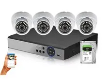 Evertech 8 Channel 4 Dome Camera 1080P HD Security System 4TB Recording