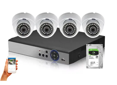 Evertech 8 Channel 4 Dome Camera 1080P HD Security System 4TB Recording