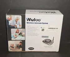 Wuloo S600-P4 Black Hands-Free Intercoms Wireless Two Way Audio (4 PACK)
