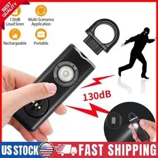 Personal Safety Alarm for Women 130dB Self-defense Siren with Emergency Light
