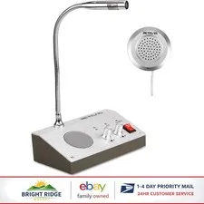 Metal Window Speaker Intercom with Recording Output Jack and Smart Microphone