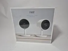 NEST Cam IQ Indoor Smart Security Camera (2-Pack) Model NC3200US - Sealed NEW