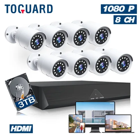 Toguard SC35 Security Camera System 8 Channel 1080P with 8 Cameras (SC35XAXXUS)™