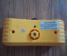 Solar Powered PIR Motion Sensor Alarm, Yellow, Indoor/Outdoor