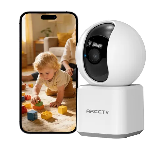 ARCCTV 3MP Indoor Security Camera Wireless PTZ Home Baby Pet Monitor 2 Way Audio