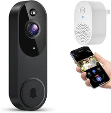 Wireless Smart Video Doorbell Camera WiFi HD Night Vision Two-Way Audio Chime