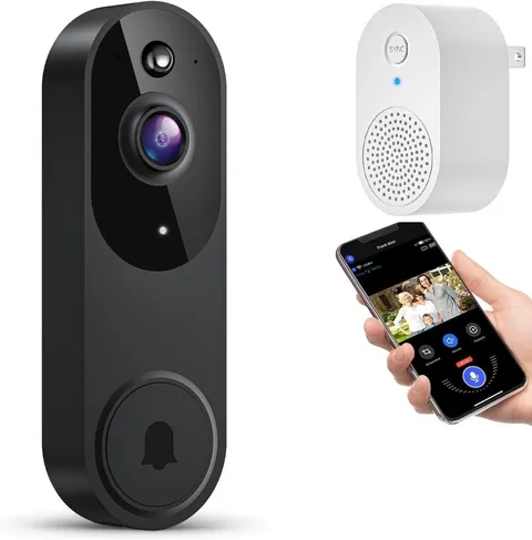 Wireless Smart Video Doorbell Camera WiFi HD Night Vision Two-Way Audio Chime
