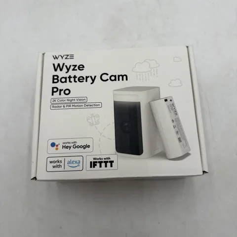 Wyze Battery Cam Pro 2k HDR Wireless Outdoor/Indoor Security Camera