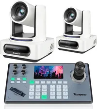 4K NDI PTZ Camera and Controller Bundle/Kits, 4K 20X AI Auto Tracking NDI Sdi/Hd