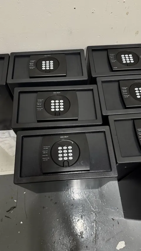 ASSA ABLOY Elsafe Small Black Digital Safe, Electronic Keypad Combination Lock