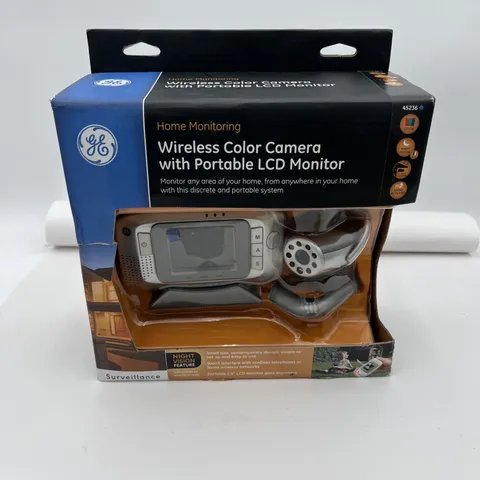 GE Home Monitoring Wireless Color Camera W/ Portable LCD Monitor 45236