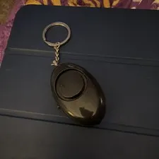 Pro Essentials Personal Attack Keyring Alarm Black with LED Light