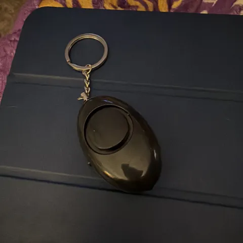 Pro Essentials Personal Attack Keyring Alarm Black with LED Light