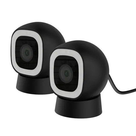 Luna 2K AI Wired Cameras for Home Security Outdoor/Indoor, 2.4GHz Wi-Fi, Smar...