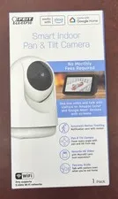 Feit Electric Indoor Security Camera with Motion PLUG-IN DESK CAMERA, White 