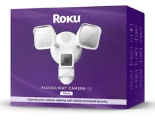 Roku Floodlight Camera SE Wired 1080p Outdoor White Wi-Fi Night Vision 2-Way
