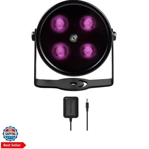 80ft IR Illuminator | AI4 No Hot Spot Wide Angle Infrared Light for Security ...
