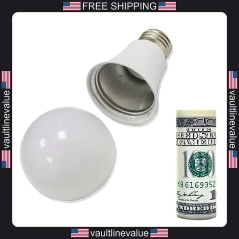 Lightbulb diversion safe hidden compartment for jewelry money small valuables