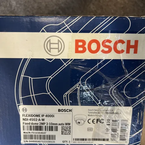 Bosch FLEXIDOME IP 4000i NDI-4502-A-W 2MP 3-10mm IP Dome Camera Open Box