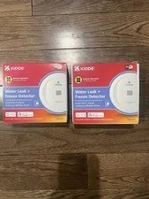 Kidde Smart Water Leak and Freeze Detector WiFi Alexa Google 60WLDR-W Lot Of 2