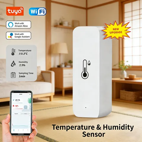 TUYA WiFi/Zigbee Temperature Humidity Sensor Thermometer Hygrometer Smart Home