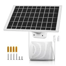 Solar Panel Camera Charger Fit for Bird Feeder, TP-Link Tapo 1 Pack, White