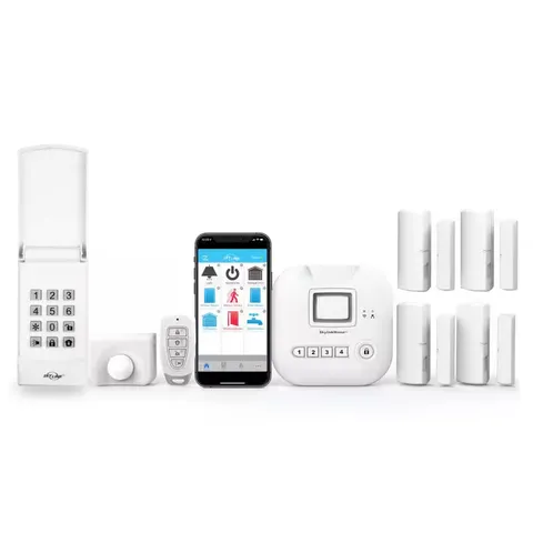 Wireless Home Alarm Kit No Monthly Fees with Hub, Door Window Sensors, Motion Se
